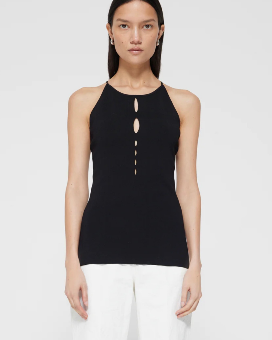 KNITTED CUT OUT TANK-RÓHE